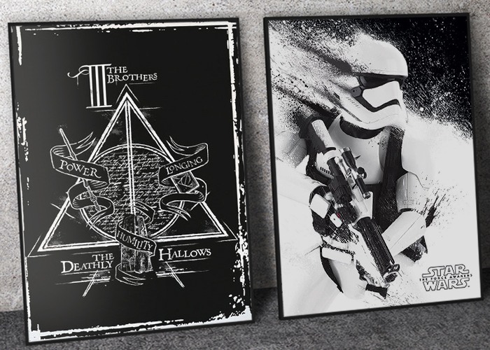 black and white posters