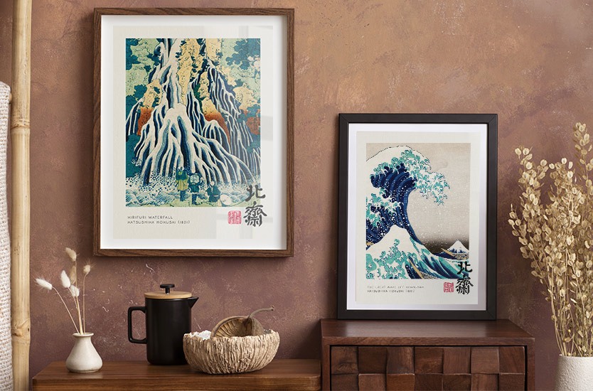 Fine Art Print Kirifuri Waterfall - Katsushika Hokusai