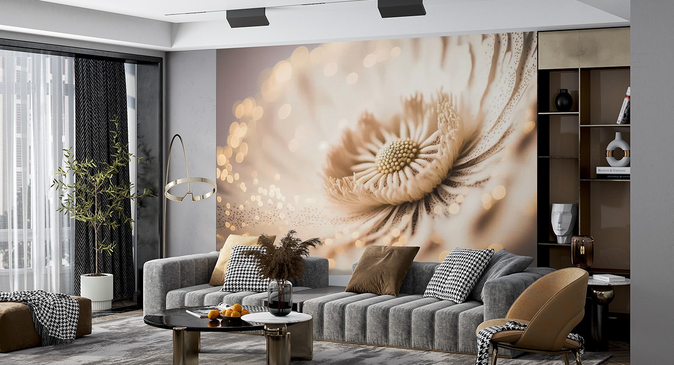 Wall murals for the living room  Wallpapers and photo wall on demand